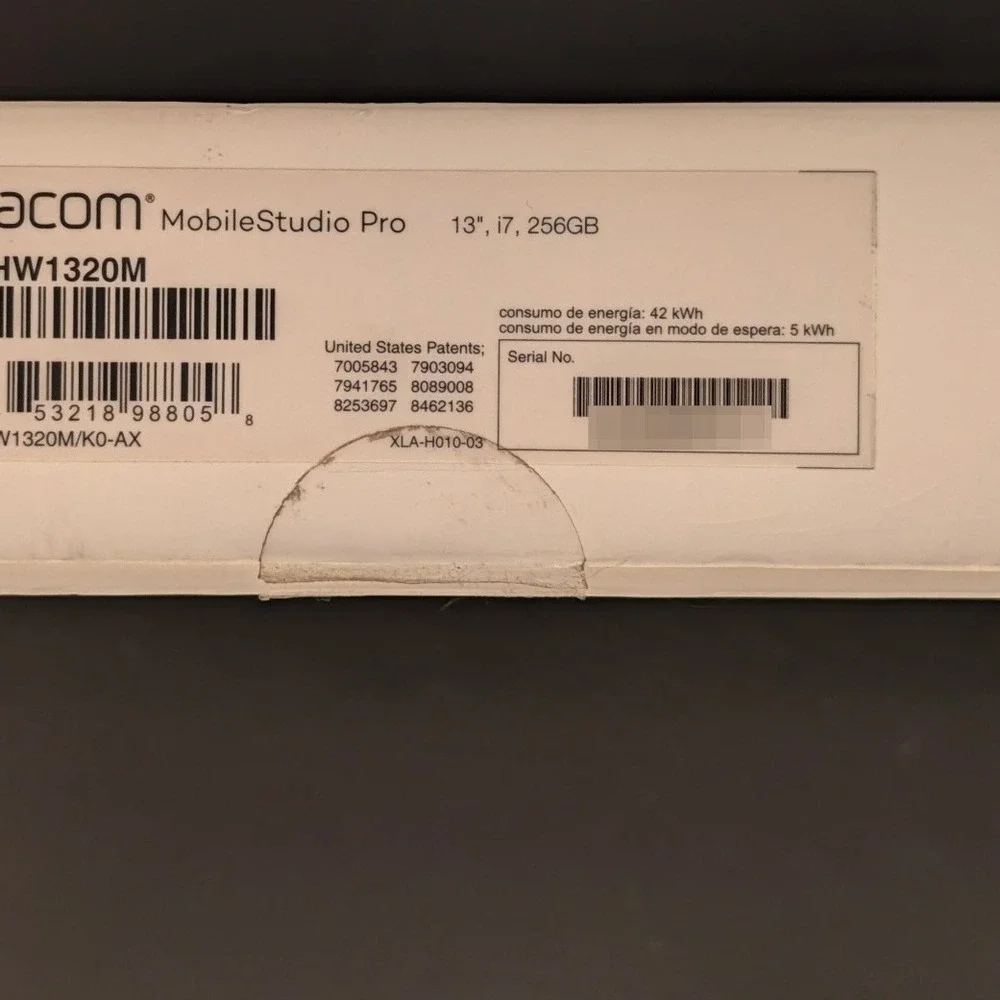 Wacom MobileStudio Pro 13 Creative Pen Computer Tablet Black Cintiq DTH-W1320